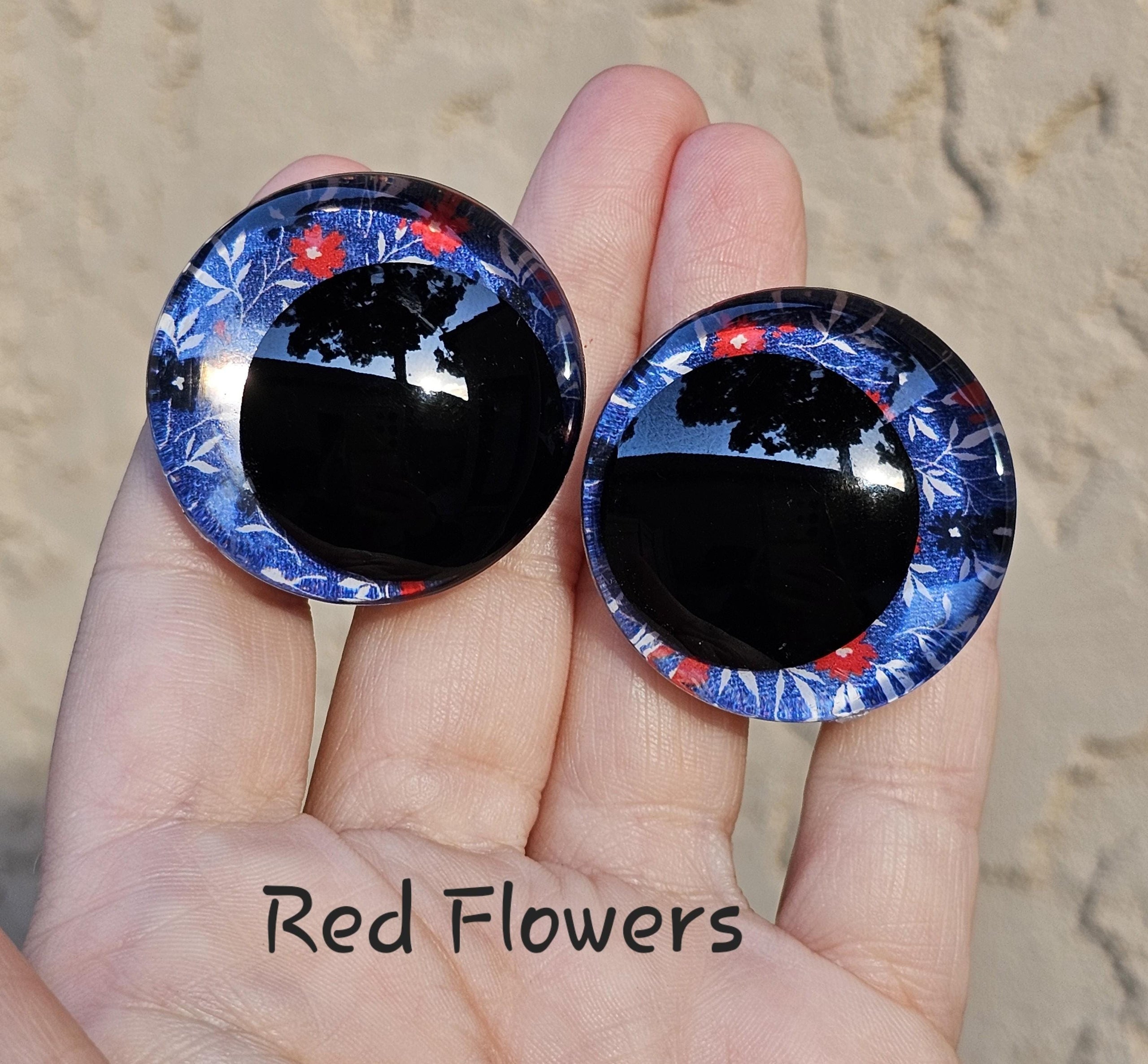 Red Flowers Off Center Safety Sinker Eyes 16-35mm