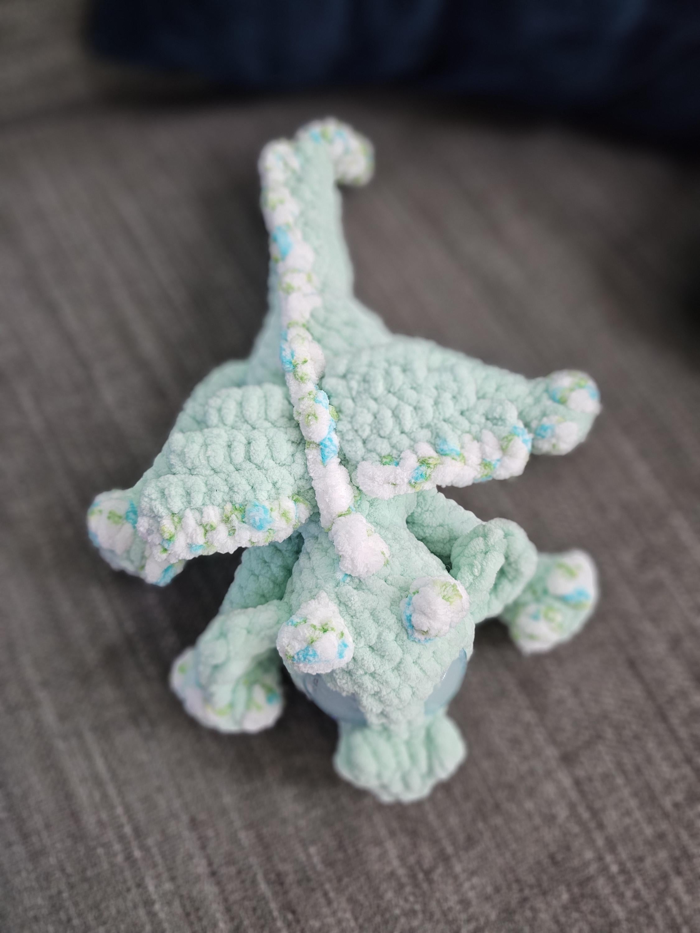 Handmade Crocheted Dragon