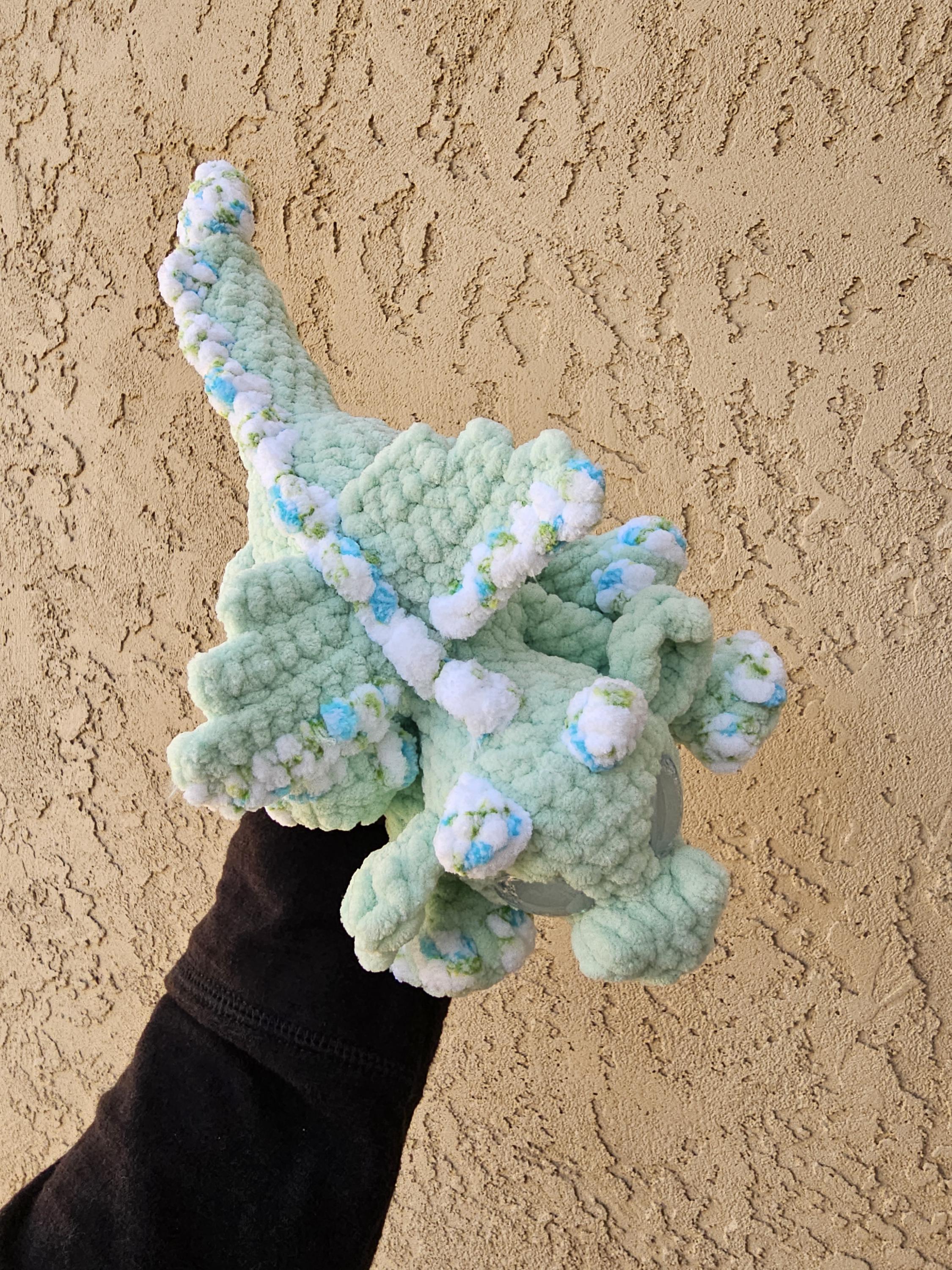 Handmade Crocheted Dragon