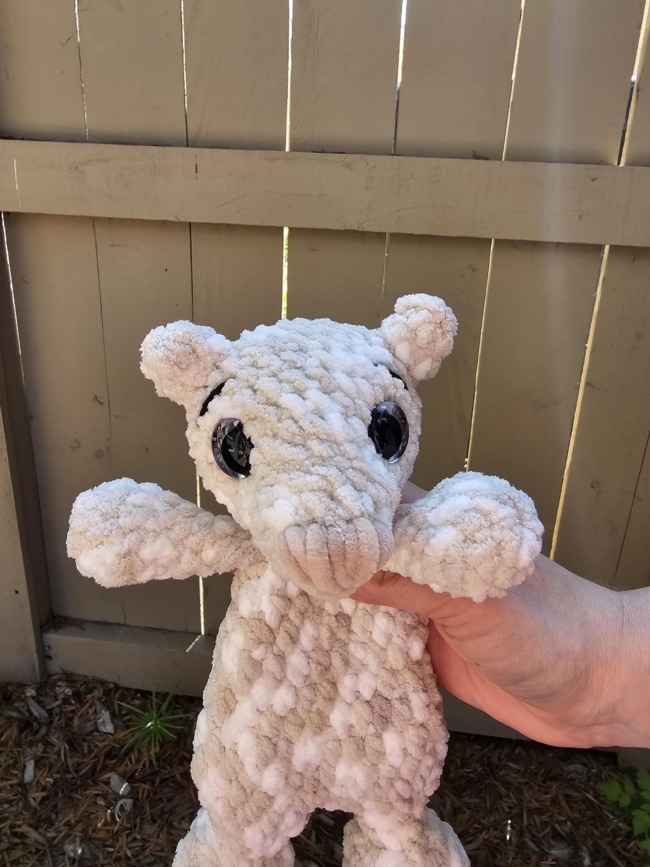 Handmade Crocheted Teddy Snuggler