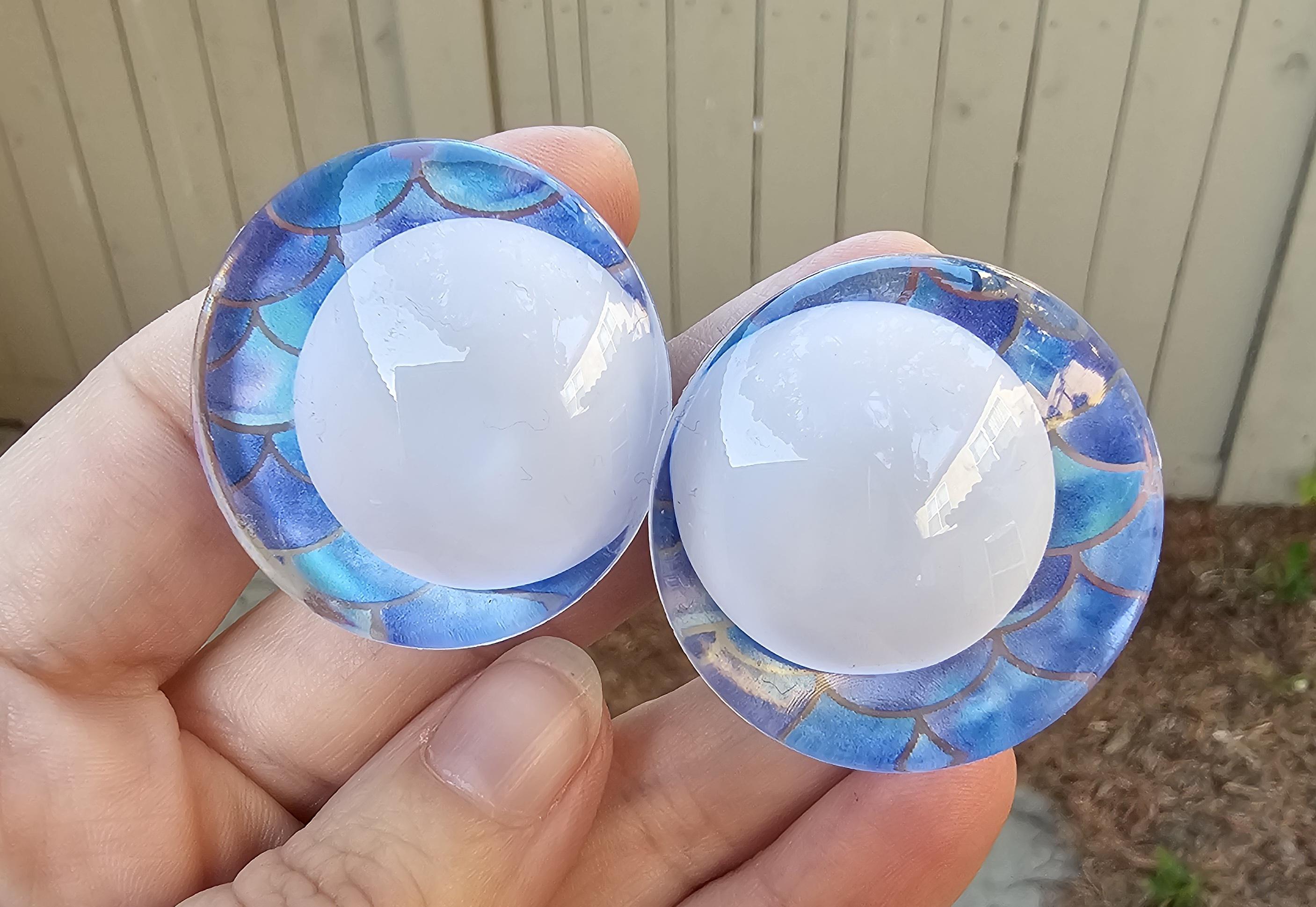 Mermaid Scales Off Center Safety Sinker Eyes 16-35mm