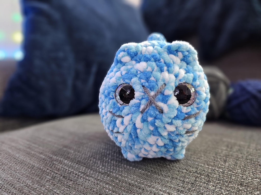 Handmade Crocheted Loaf Cat Plushie