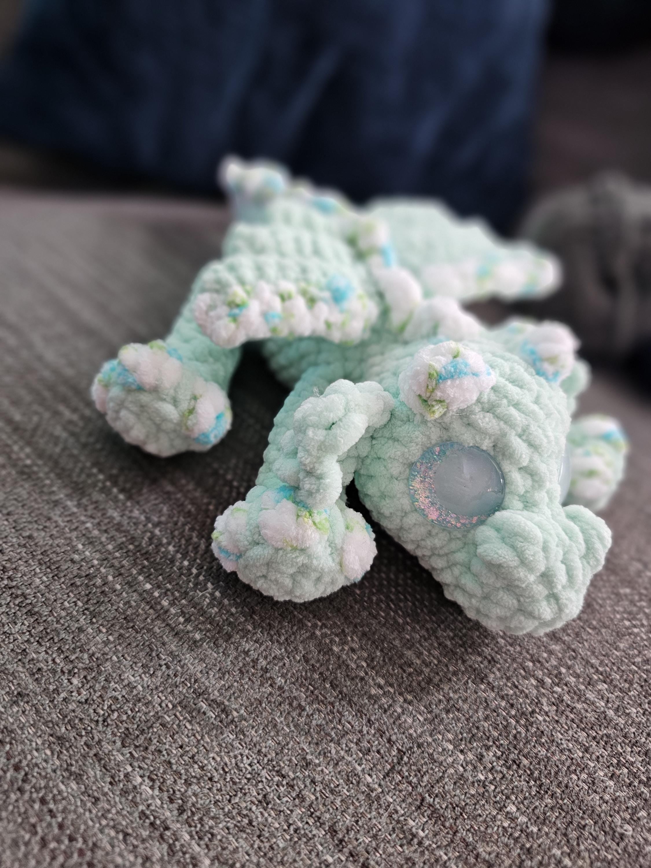 Handmade Crocheted Dragon