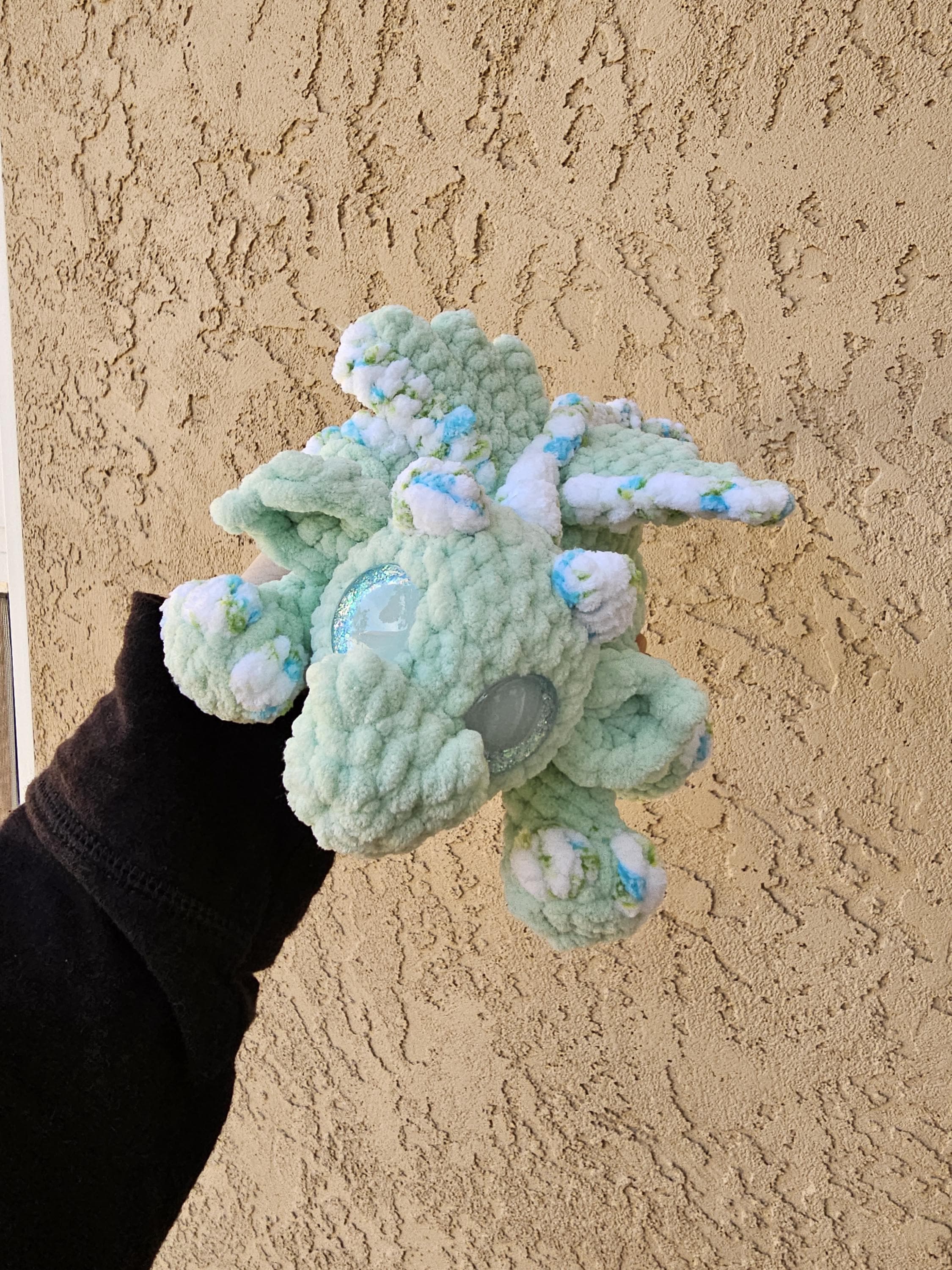 Handmade Crocheted Dragon