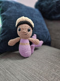 Handmade Crocheted Mermaid with Crown