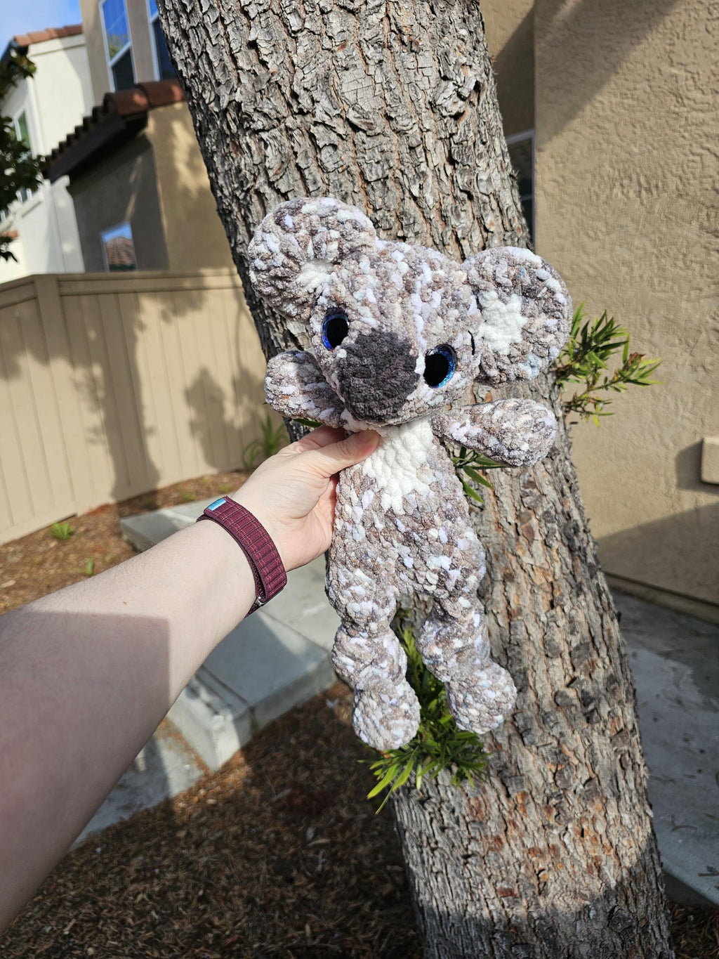 Handmade Crocheted Koala Snuggler