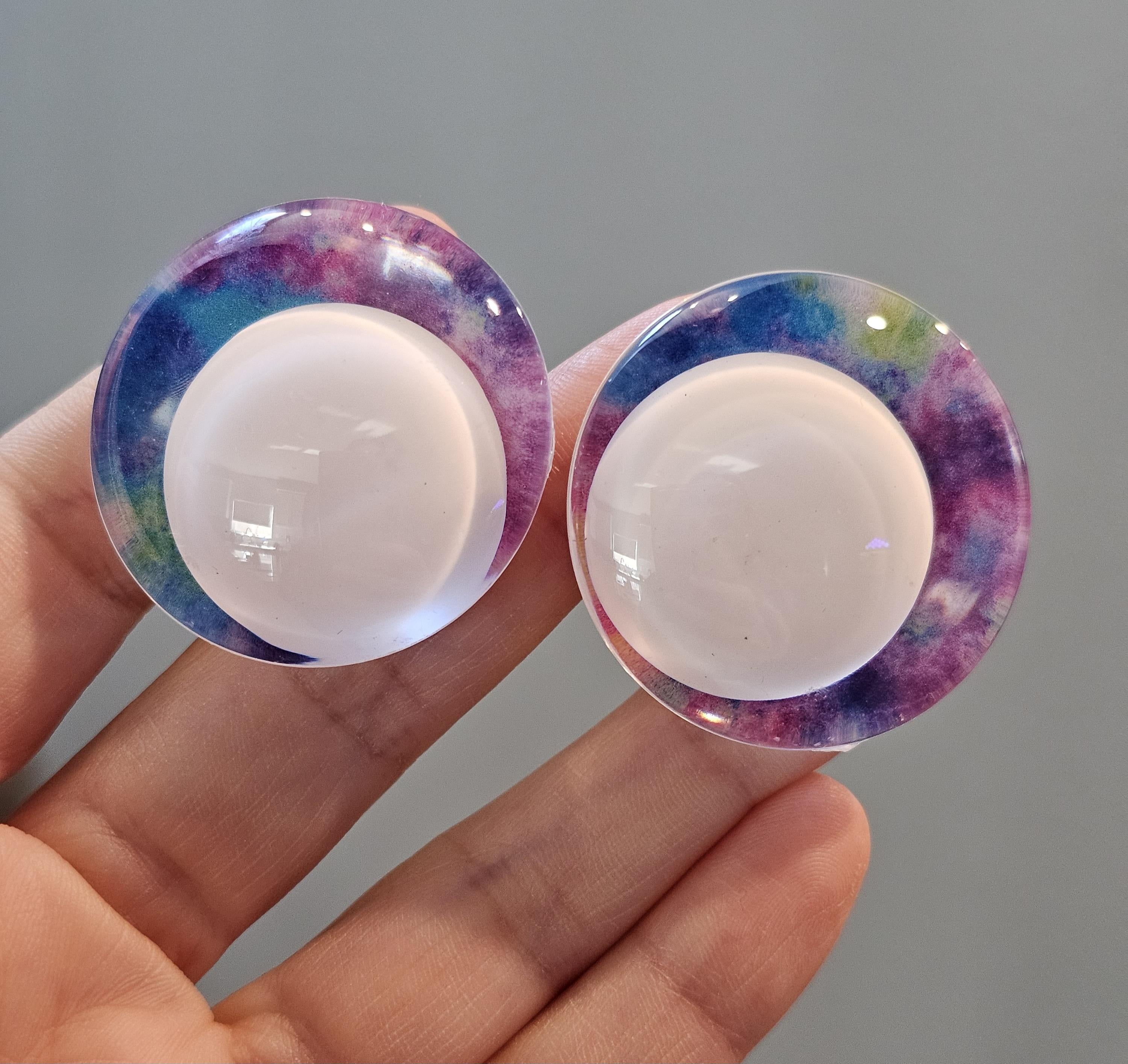 Tye Dye Off Center Safety Sinker Eyes 16-35mm