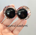 Neutral Confetti Off Center Safety Sinker Eyes 16-35mm