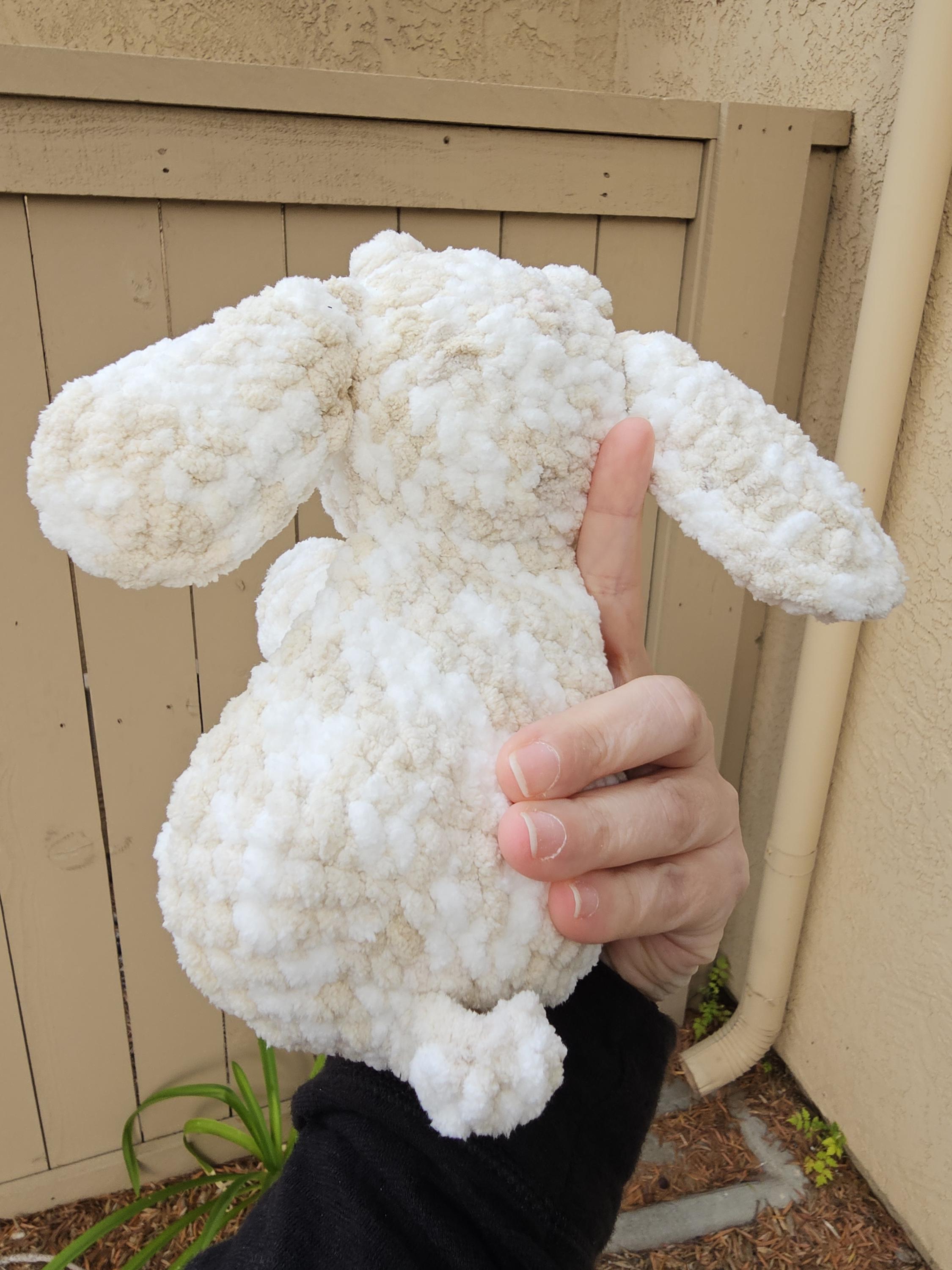 Handmade Crocheted Baby Goat Snuggler