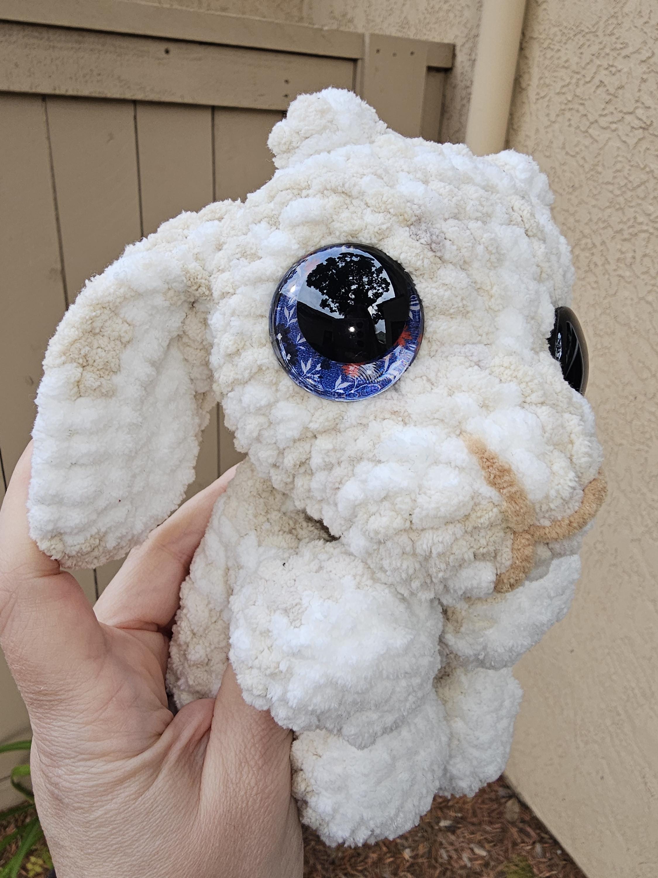 Handmade Crocheted Baby Goat Snuggler