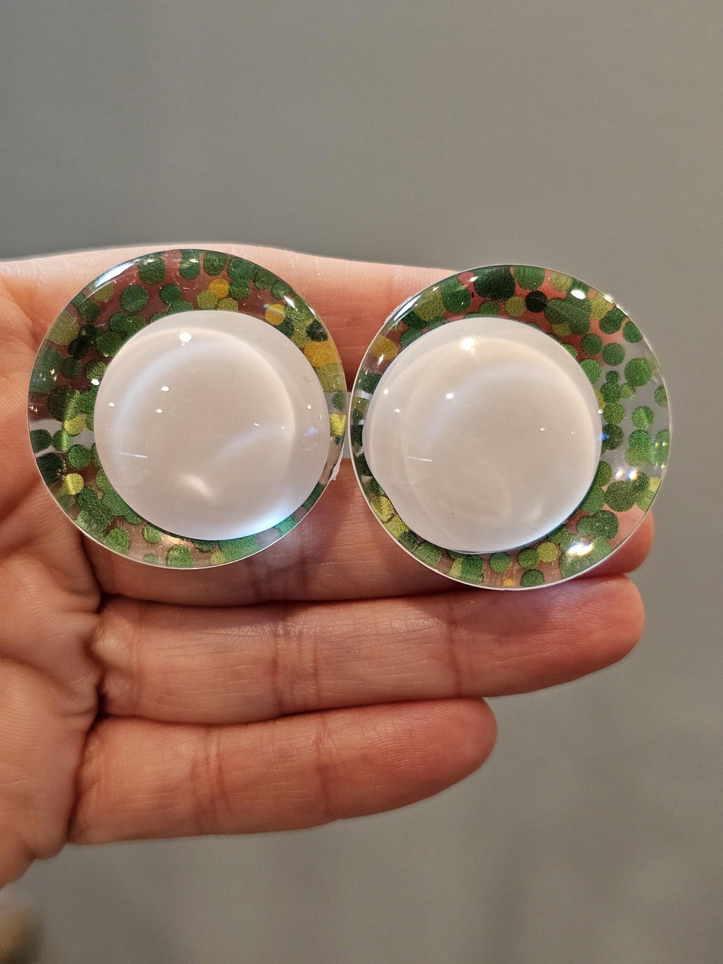 Green Confetti Off Center Safety Sinker Eyes 16-35mm