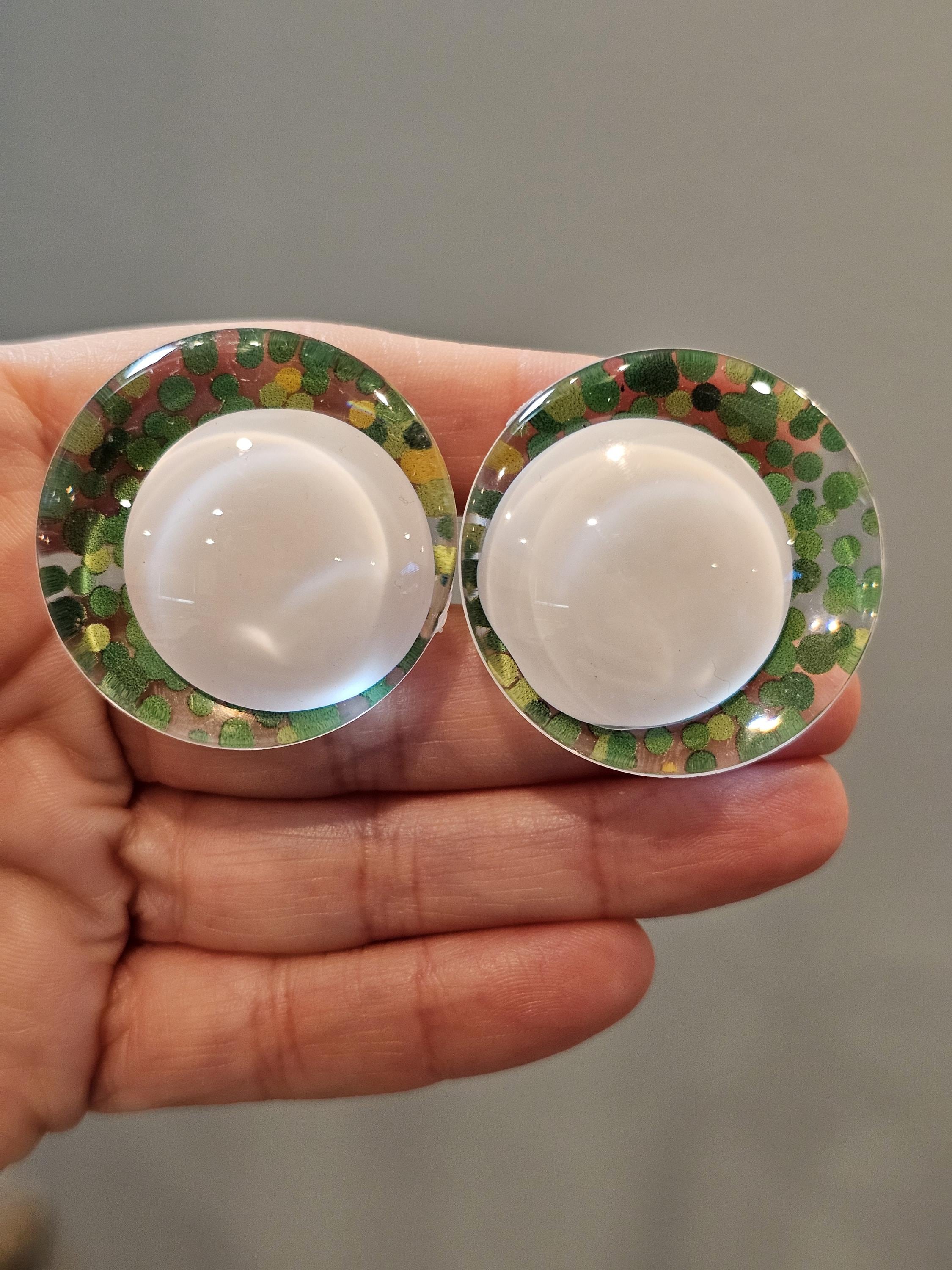 Green Confetti Off Center Safety Sinker Eyes 16-35mm