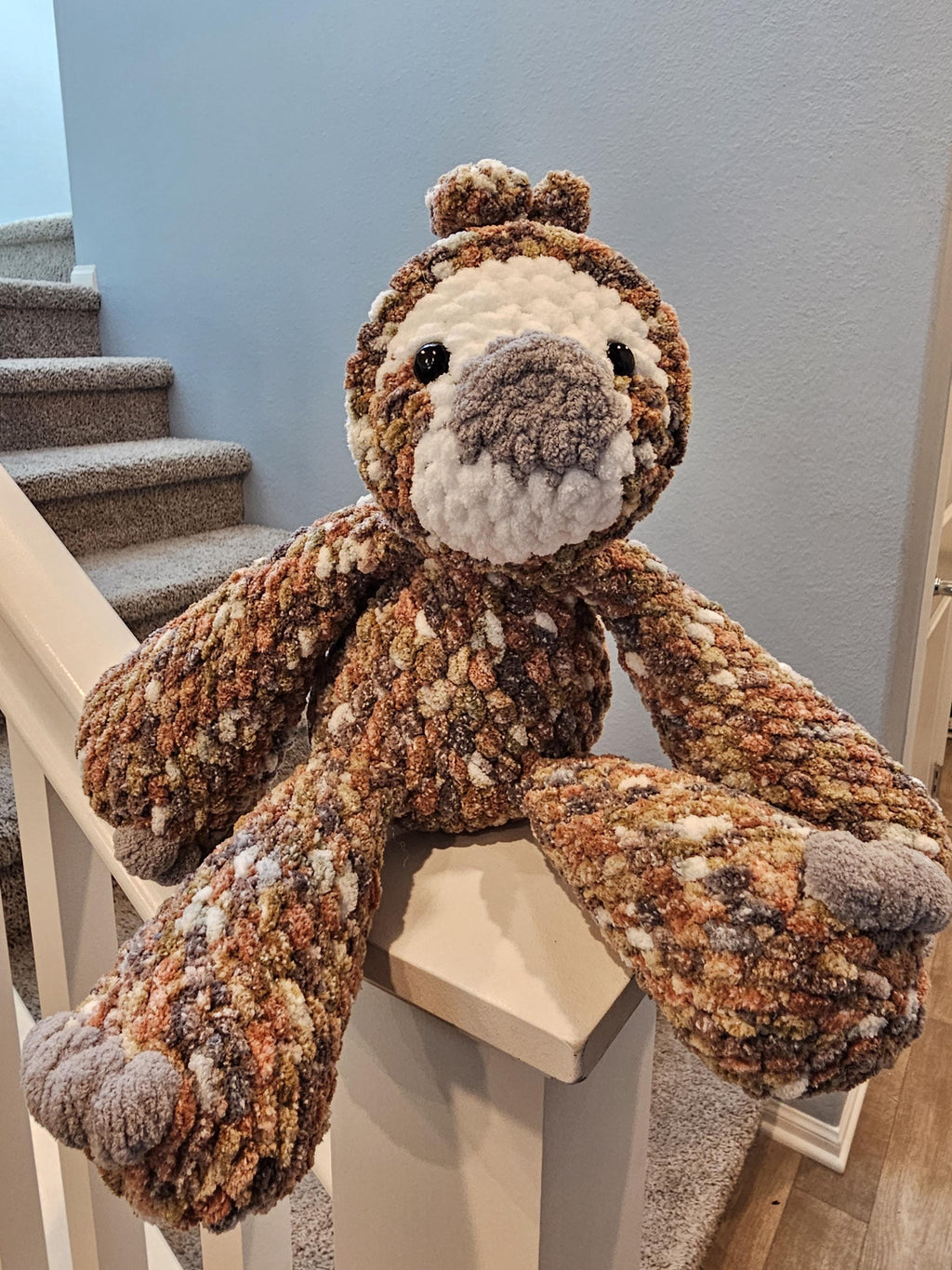 Handmade Crocheted Sloth Snuggler