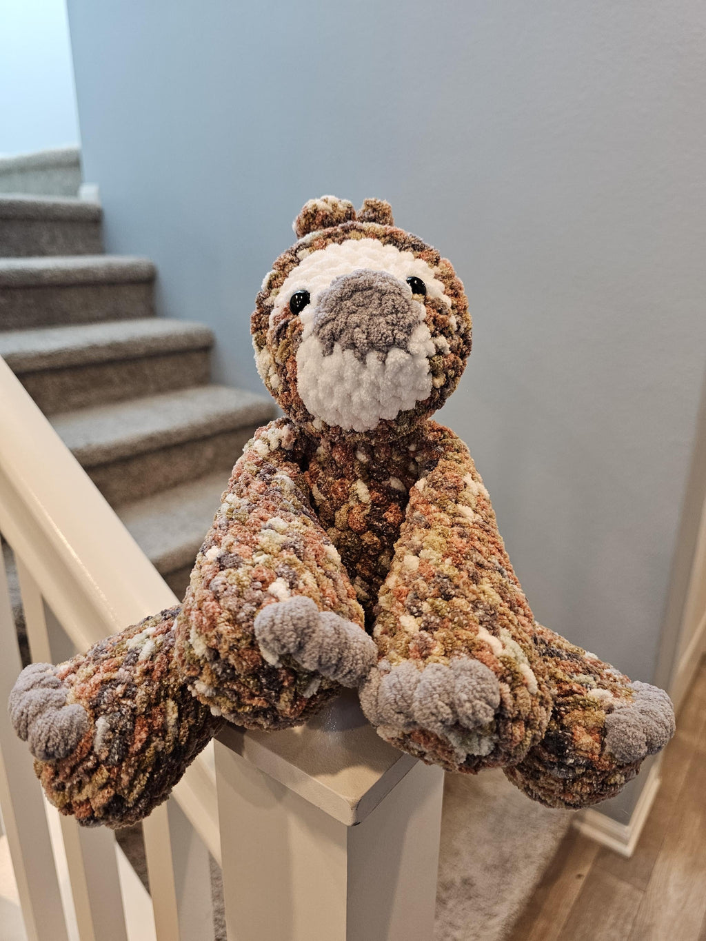 Handmade Crocheted Sloth Snuggler