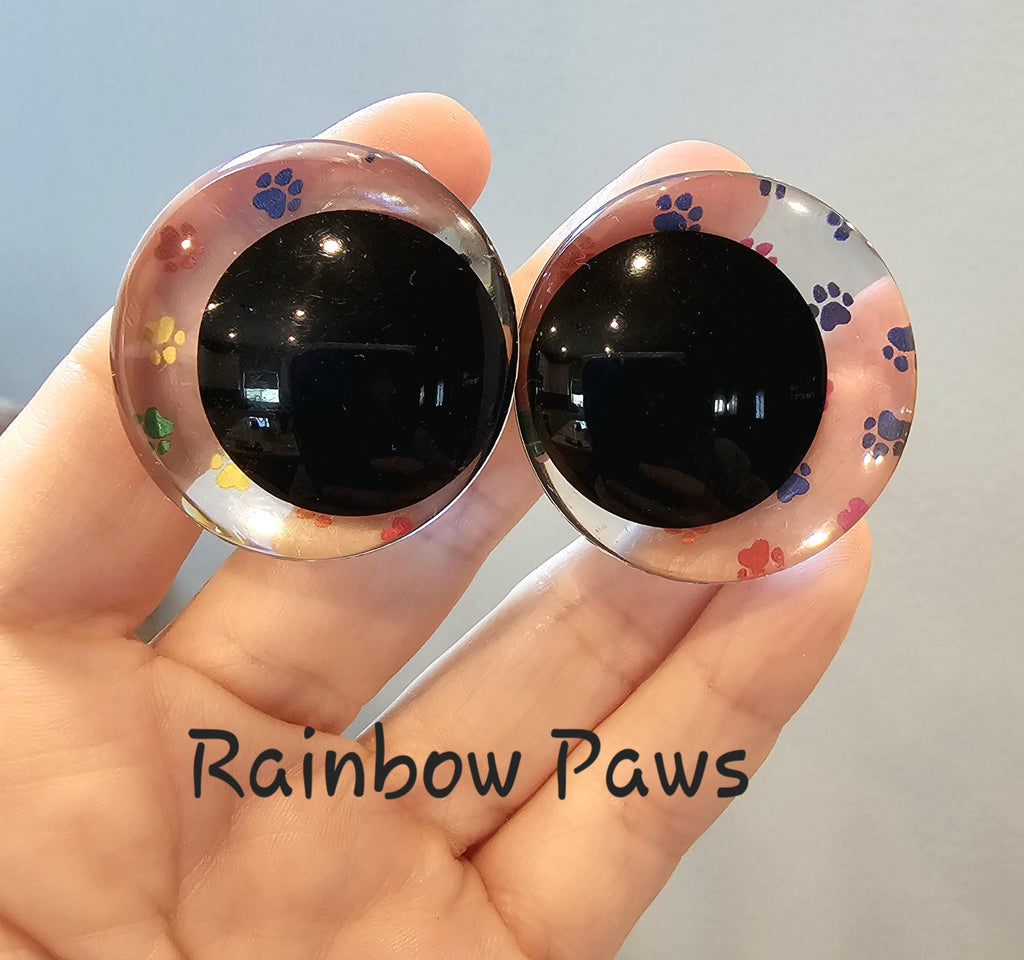Rainbow Paws Off Center Safety Sinker Eyes 16-35mm